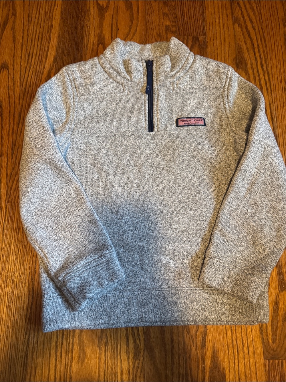 Vineyard Vines Heather Gray Half-Zip Pullover